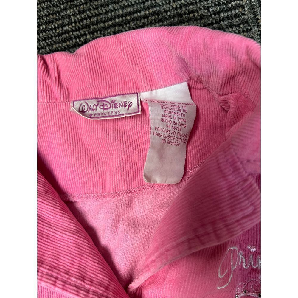 Walt Disney Vintage Pink Princess Corduroy Button-Up Jacket Casual Outerwear - Picture 8 of 8